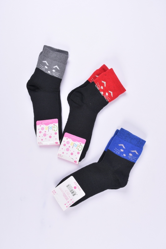 Шкарпетки для дівчинки махрові "Конюшина" розмір 30-35 (80%бавовна15%поліамід5%) еластан арт.Кот-27