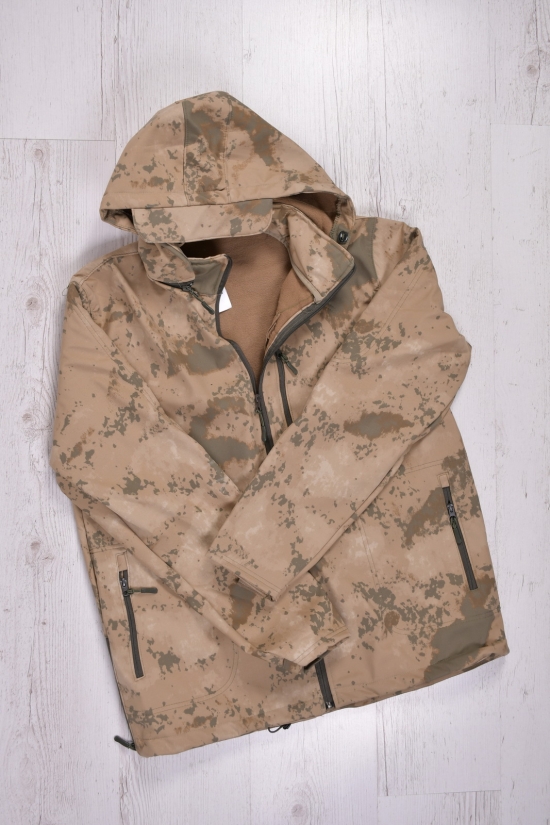 Куртка мужская на флисе (цв.хаки) зимняя "FLAS tactical" Размеры в наличии : 44, 46, 48, 50, 52 арт.683104
