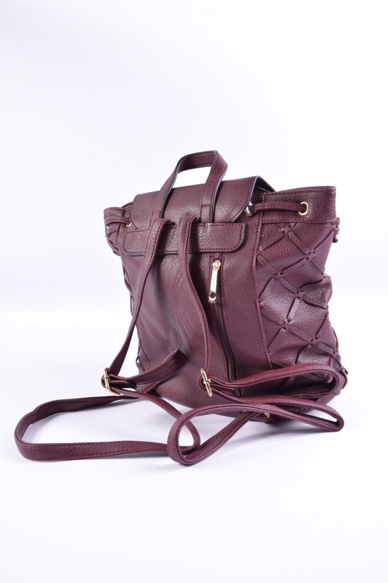 Рюкзак-сумка жіноча (кол. бордовий) розмір 29/27/13 см. арт.HJ781