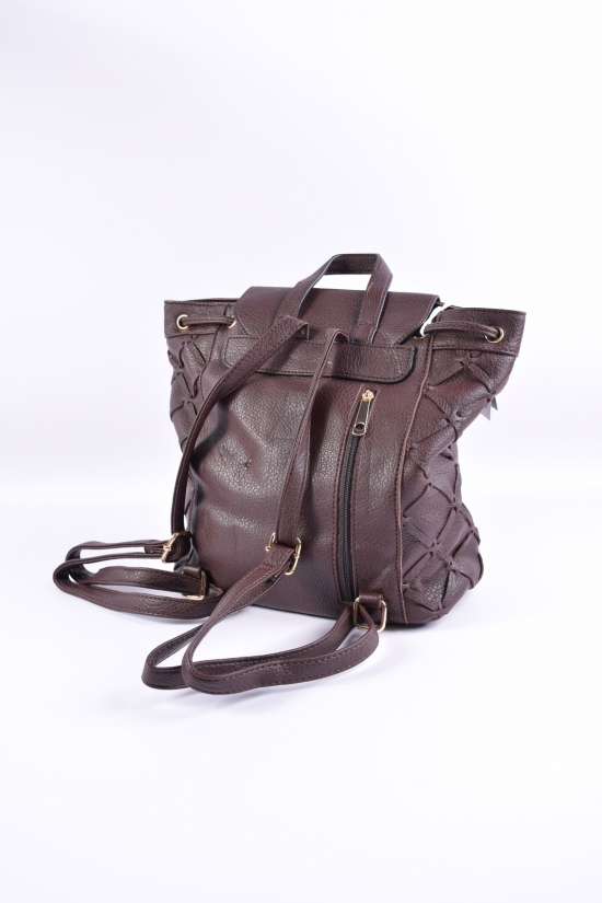 Рюкзак-сумка женская (цв.шоколадный) размер 29/27/13 см. арт.HJ781