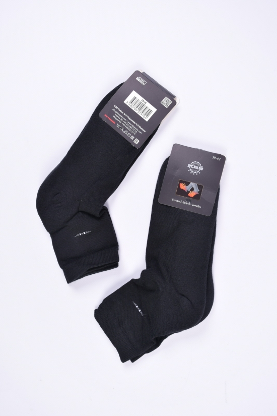 Шкарпетки чоловічі махрові (кол. чорний) розмір 43-46 "KBS" арт.1-20041