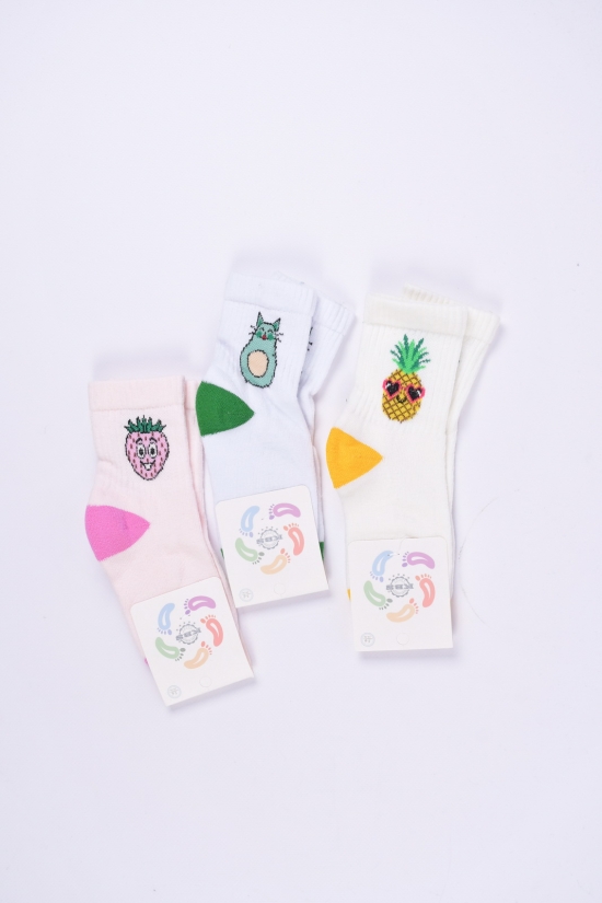 Шкарпетки для дівчинки (5-6) KBS розмір 24-26 (махрова устілка) арт.3-20259