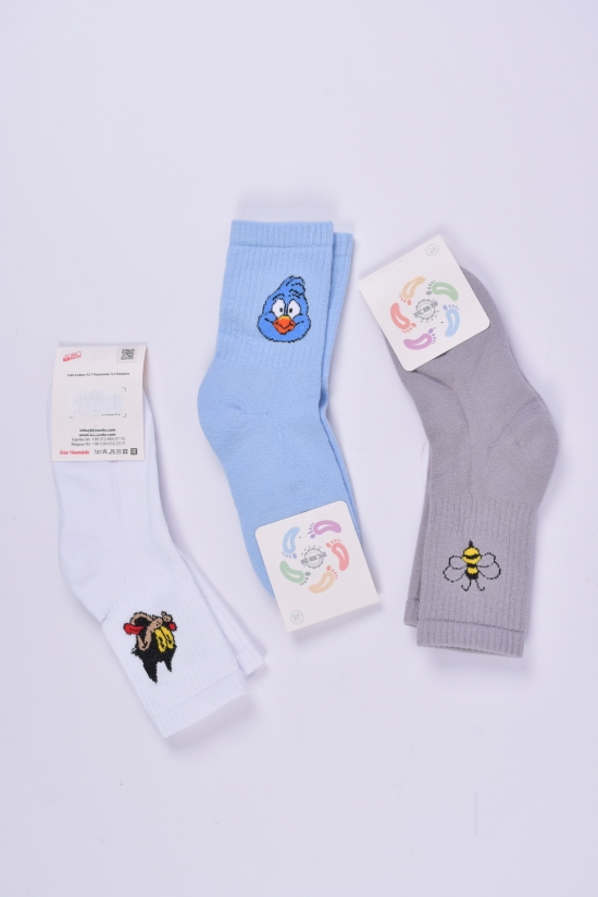 Шкарпетки для дівчинки (7-8) KBS розмір 28-30 (махрова устілка) арт.3-20265
