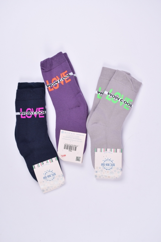 Шкарпетки махрові для дівчинки (7-8) KBS розмір 28-30 арт.3-20249