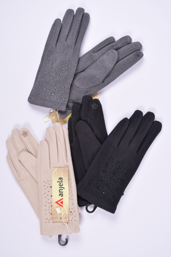 Перчатки для девочки провелюренные "ANJELA" (размер 14-16см) арт.DF-151