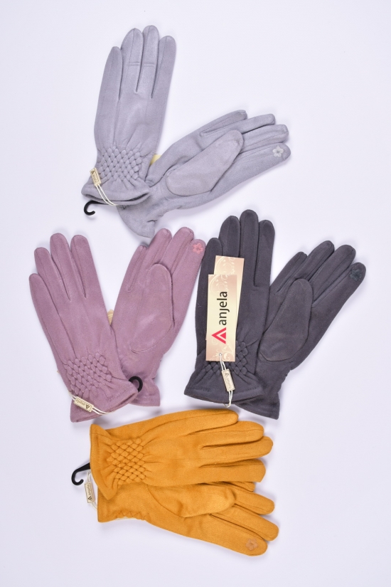 Перчатки для девочки провелюренные "ANJELA" (размер 14-16см) арт.DT-001