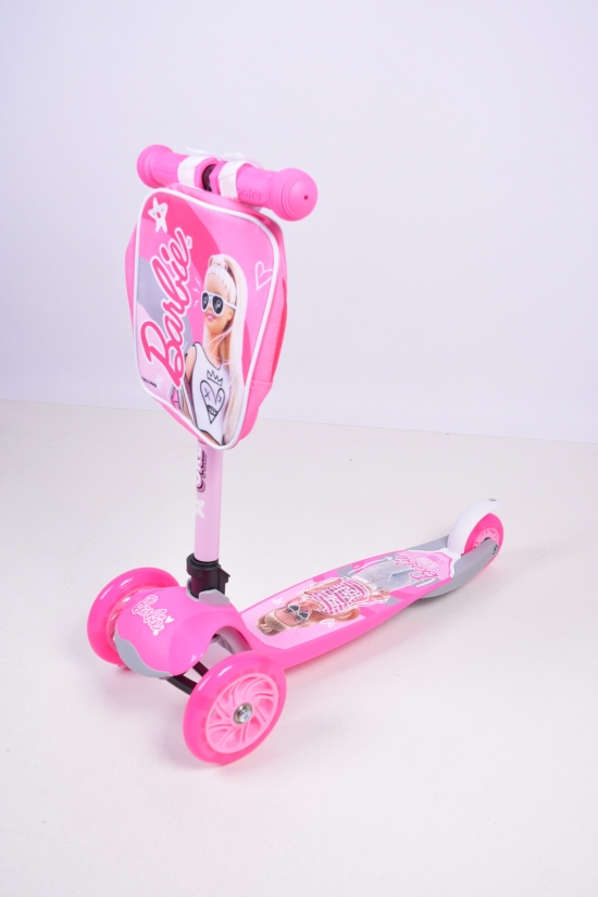 Самокат дитячий 3-х колісний "Barbie" PU арт.LS2211
