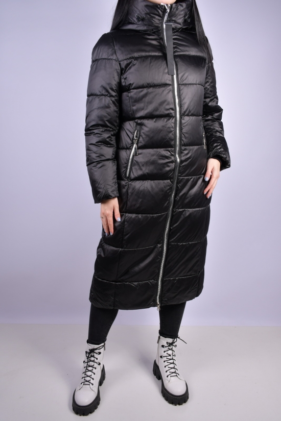 Пальто женское (цв.черный) зимнее болоньевое "VICTOLEAR" Размер в наличии : 42 арт.2120