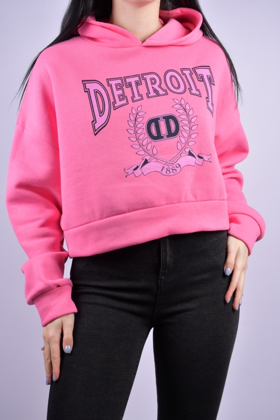 Худі жіноче (кол. рожевий) трикотажне на флісі "MADAME DREAM" Розміри в наявності : 42, 46 арт.Detroit