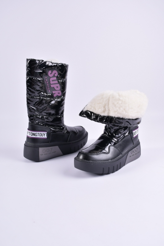 Чоботи для дівчинки зимові на хутрі "Kimboo" Розмір в наявності : 35 арт.FG2022-3Z