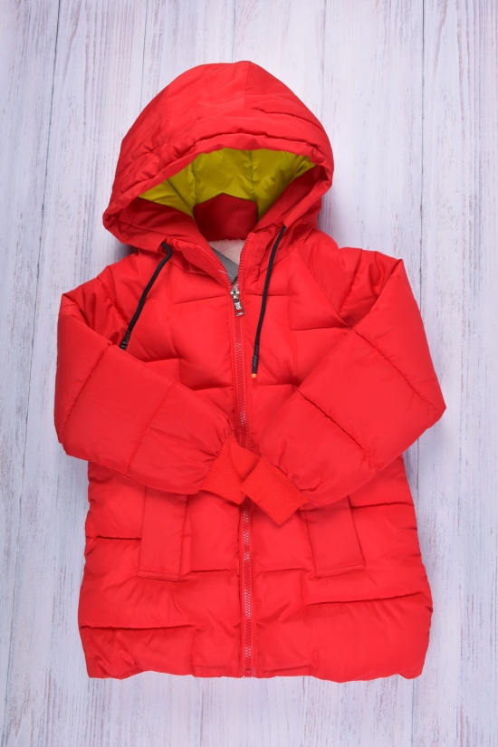 Куртка для мальчика (цв.красный) из плащевки на меху Рост в наличии : 98, 104, 110 арт.21-50