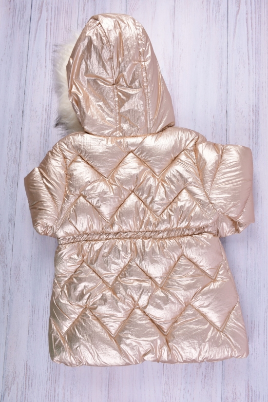 Куртка для девочки (цв.латте) болоневая на меху Рост в наличии : 92, 104, 110 арт.2021-8