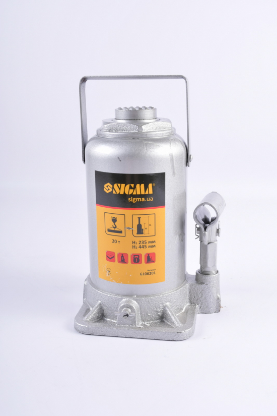 Домкрат гидравлический бутылочный 20т Н235-445мм STANDART арт.6106201