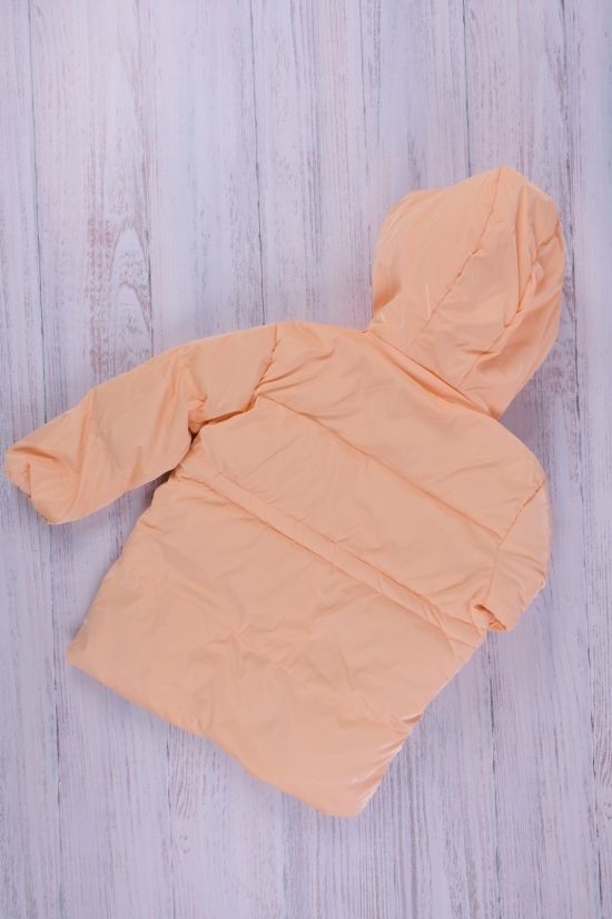 Куртка для дівчинки (кол. персиковий) зимова з плащової тканини. Зріст в наявності : 98, 104 арт.2100