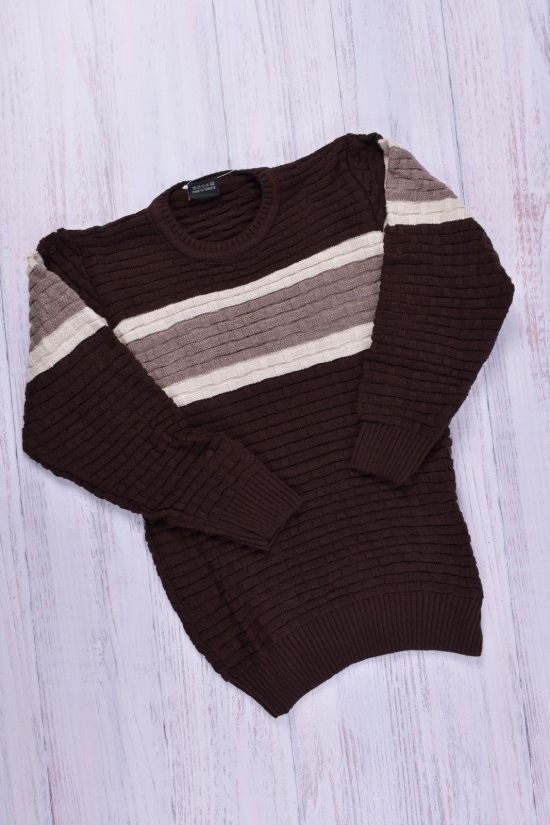 В'язаний светр для хлопчика (кол. коричневий) "Abdo Hallab" Зріст в наявності : 134 арт.11