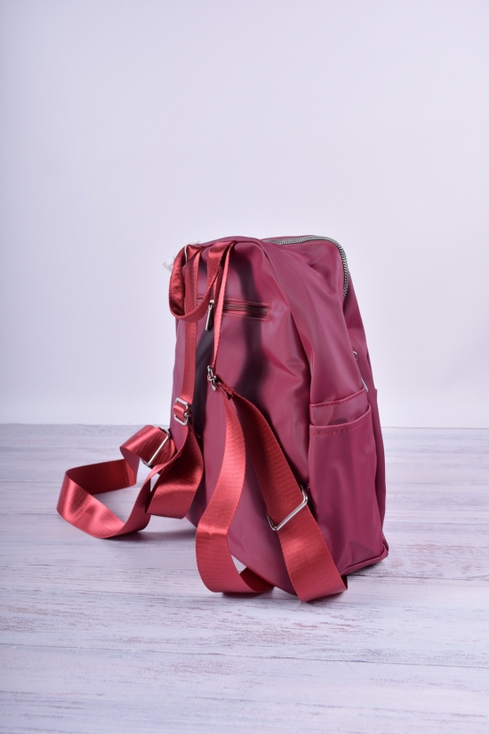 Рюкзак женский (цв.бордовый) размер 31/27/10 см арт.0339