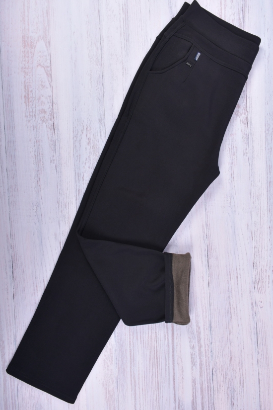 Лосіни жіночі стрейчеві (кол. чорний) на хутрі "BLACK CYKLONE" Розміри в наявності : 54, 58 арт.C227