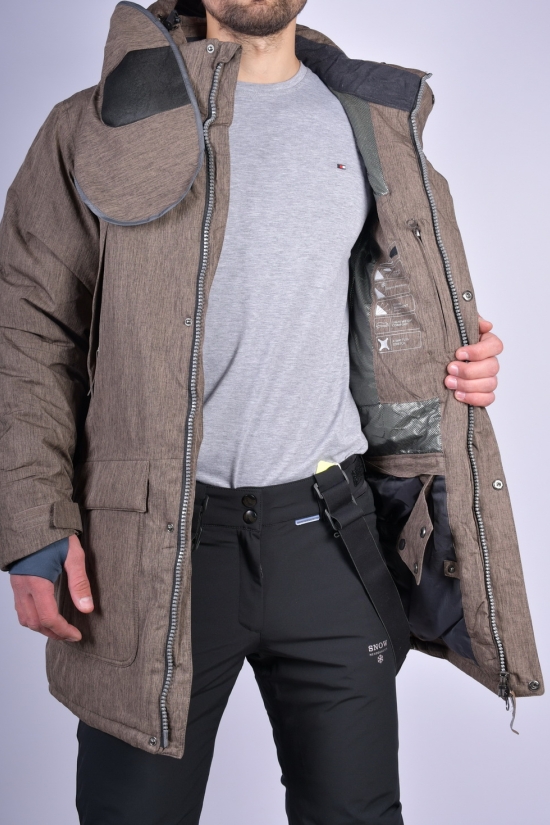 Куртка чоловіча лижна (кол. коричневий) з дихаючої мембранної тканини 10000mmSNOW HEADQUAR Розміри в наявності : 50, 52, 54 арт.A-8751
