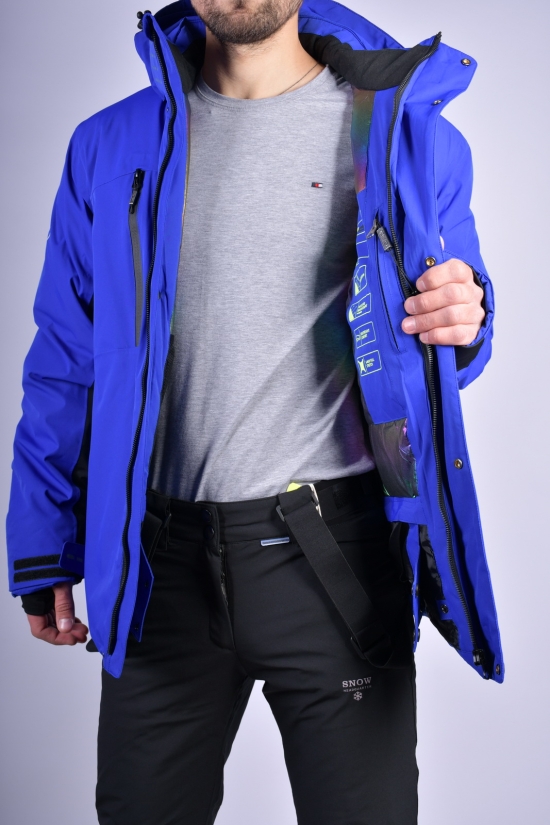 Куртка чоловіча лижна (кол. т. синій) із плащової тканини SNOW HEADQUARTER Розміри в наявності : 46, 52 арт.A-8982