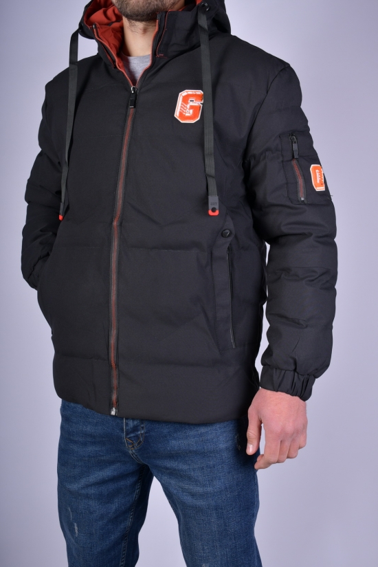 Куртка чоловіча зимова (кол. чорний) з плащової тканини Розмір в наявності : 50 арт.1132