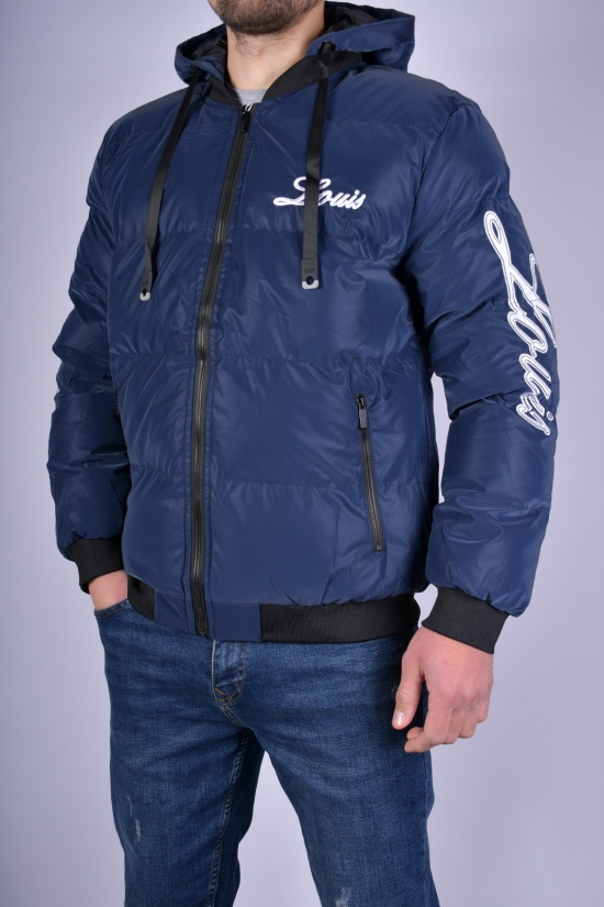 Куртка-бомбер чоловіча зимова (кол. т. синій) болонева Розмір в наявності : 44 арт.1181