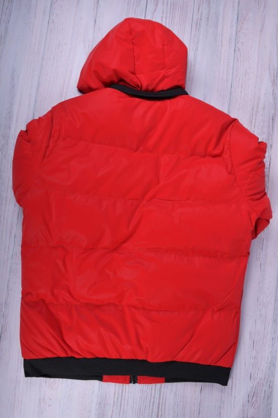 Куртка-бомбер мужская зимняя (цв.красный) болоньевая Размеры в наличии : 44, 46, 50 арт.1181