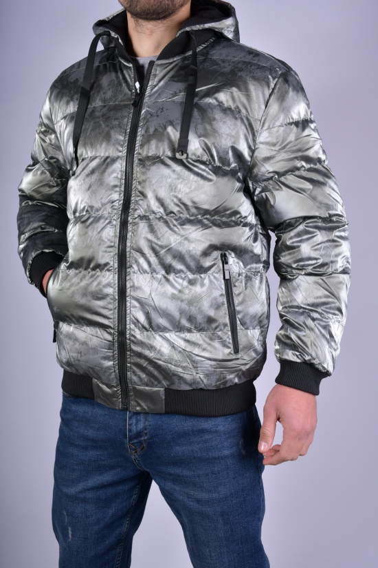 Куртка-бомбер двухстороняя мужская зимняя болоньевая Размеры в наличии : 46, 48 арт.31715