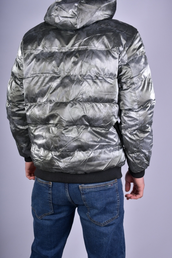 Куртка-бомбер двостороння чоловіча зимова болоньева Розміри в наявності : 46, 48 арт.31715