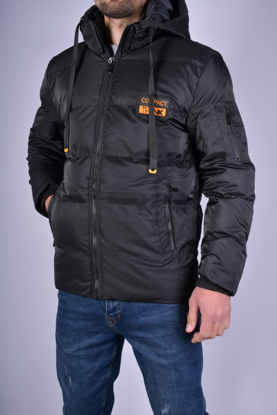 Куртка чоловіча зимова (кол. чорний) болонева Розміри в наявності : 46, 48, 50, 52 арт.1136