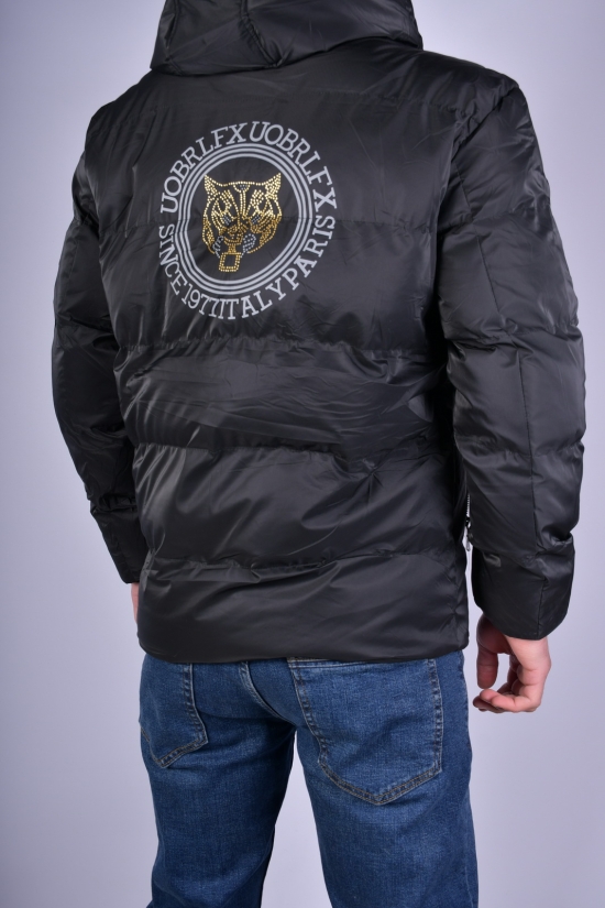 Куртка чоловіча зимова (кол. чорний) болонева Розміри в наявності : 46, 48, 50, 52 арт.1136