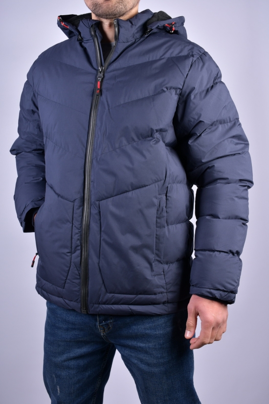 Куртка чоловіча зимова (кол. т. синій) з плащової тканини на флісі Розміри в наявності : 46, 48 арт.2253