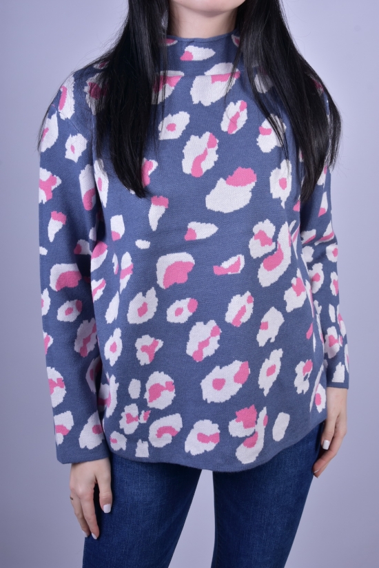 Жіночий светр в'язаний (кол. синій) розмір 44-46 "KissMe" арт.Q286