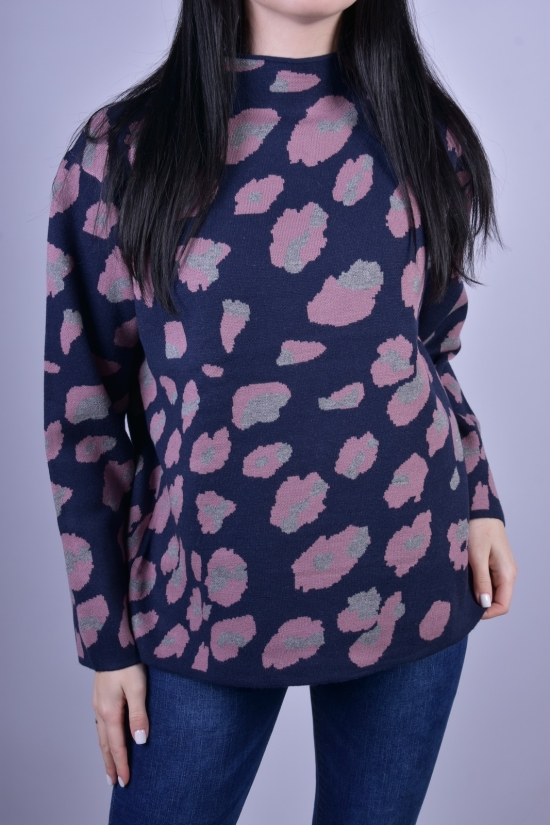 Жіночий светр в'язаний (кол. т. синій) розмір 44-46 "KissMe" арт.Q286