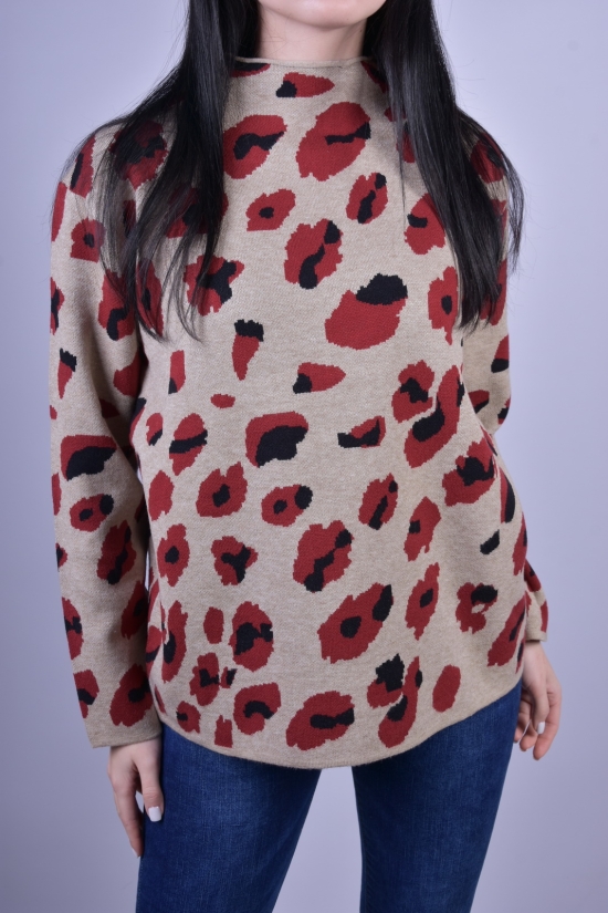Жіночий светр в'язаний (кол. капучино) розмір 44-46 