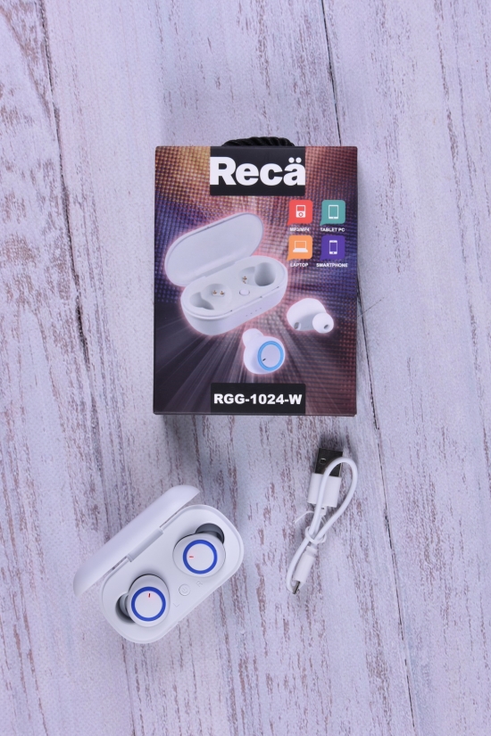 Навушники блютуз (кол. білий) "RECA" арт.RGG-1024-W