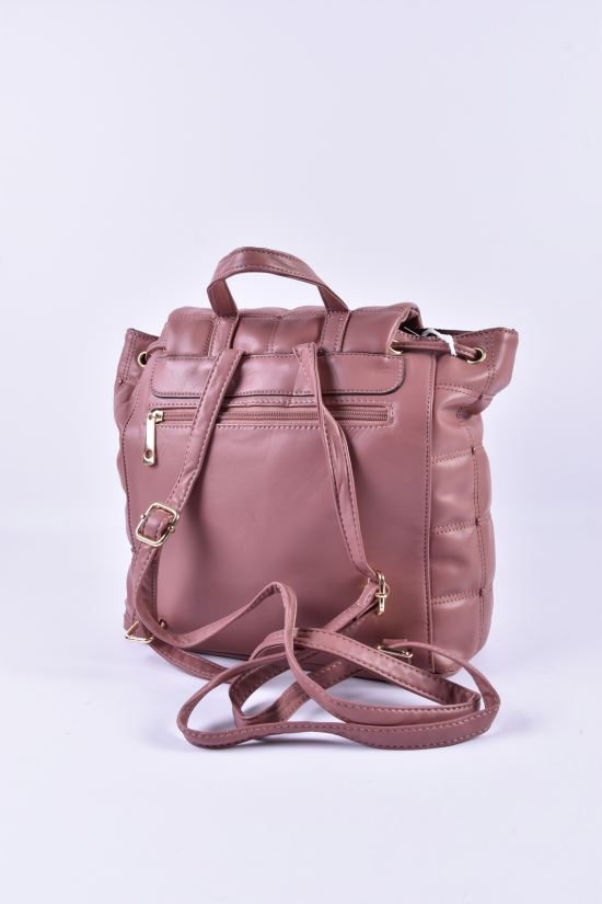 Рюкзак-сумка жіноча (кол. пудри) розмір 30/29/11 см. арт.HJ789