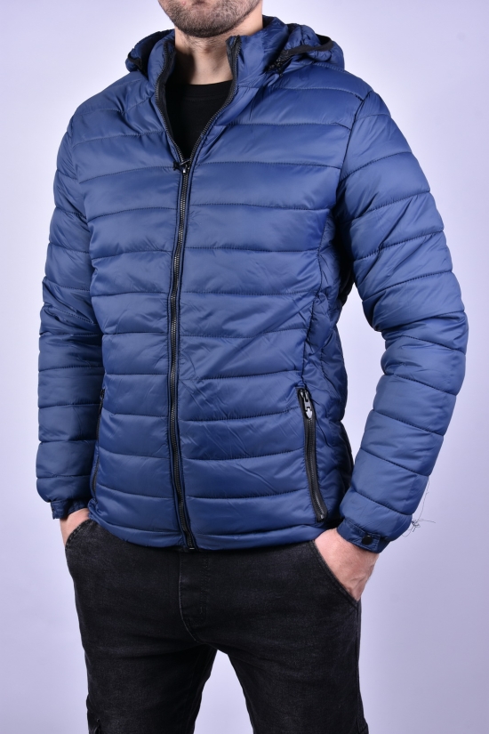 Куртка мужская (цв.синий) болоневая демисезонная "BOOSJICK" Размер в наличии : 46 арт.8215