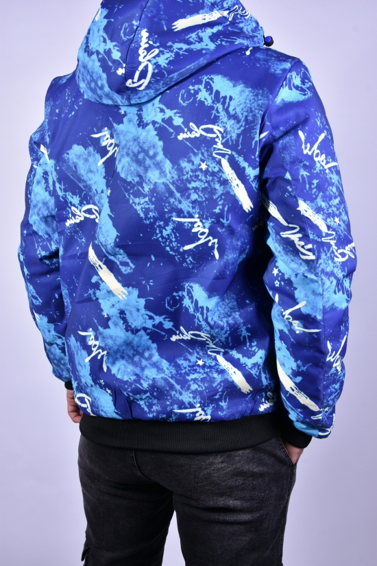 Куртка чоловіча демісезонна (кол. синій) з плащової тканини "KDQ" (двостороння) Розміри в наявності : 46, 48, 50, 52, 54 арт.EM23060