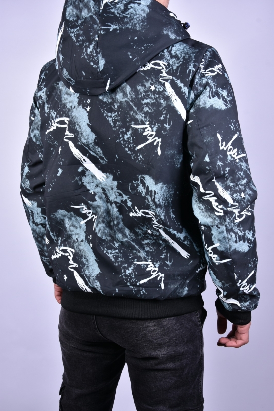 Куртка чоловіча демісезонна (кол. м'яти) з плащової тканини "KDQ" (двостороння) Розміри в наявності : 46, 48, 50, 52, 54 арт.EM23060