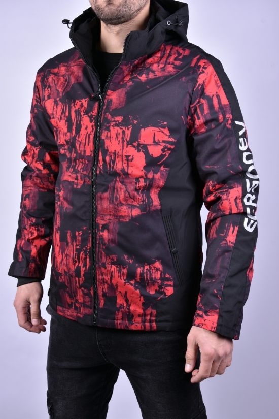 Куртка чоловіча демісезонна (кол. червоний) з плащової тканини "KDQ" Розміри в наявності : 44, 48 арт.EM88-86