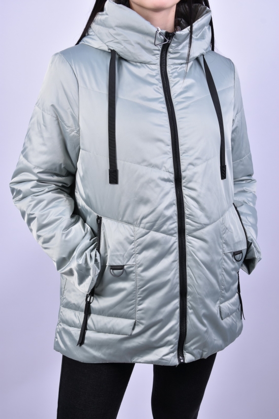 Куртка жіноча демісезонна (кол. м'яти) з плащівки "DS" Розмір в наявності : 54 арт.B3063