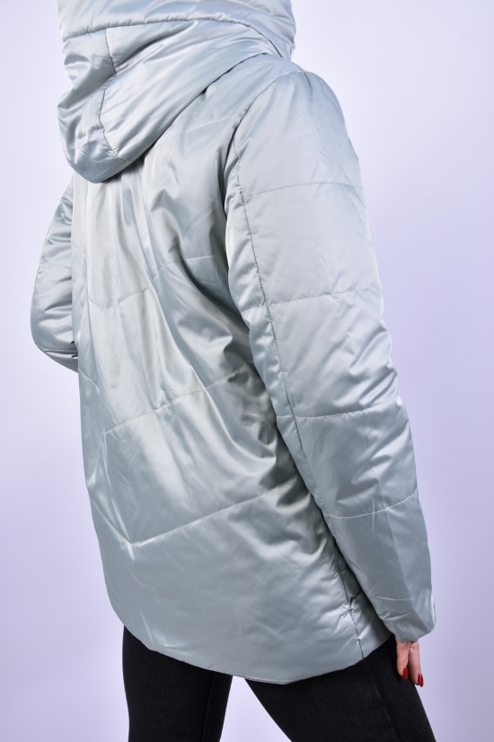 Куртка жіноча демісезонна (кол. м'яти) з плащівки "DS" Розмір в наявності : 54 арт.B3063