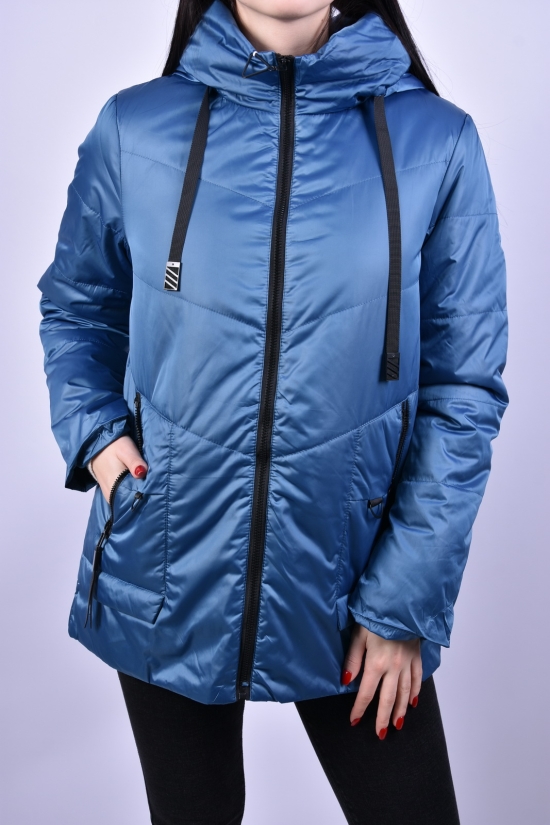 Куртка жіноча демісезонна (кол. морської хвилі) з плащівки "DS" Розмір в наявності : 50 арт.B3063