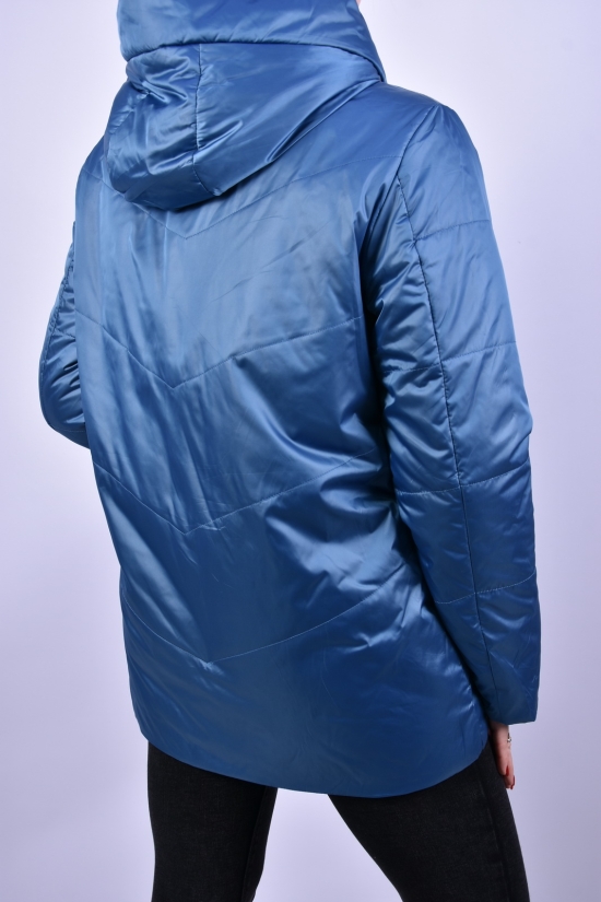 Куртка жіноча демісезонна (кол. морської хвилі) з плащівки "DS" Розмір в наявності : 50 арт.B3063
