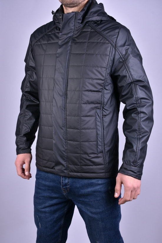 Куртка мужская из плащевки (цв.черный) демисезонная"ATE" Размеры в наличии : 46, 48, 50, 52 арт.A-803