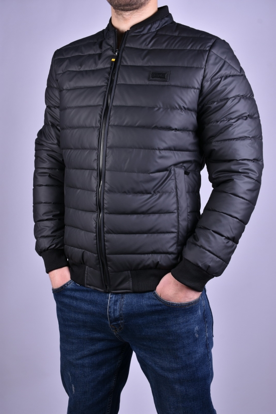 Куртка мужская из плащевки (цв.черный) демисезонная"ATE" Размер в наличии : 46 арт.A-807