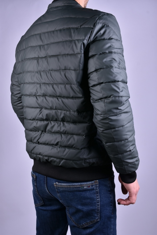 Куртка мужская из плащевки (цв.хаки) демисезонная"ATE" Размер в наличии : 46 арт.A-807