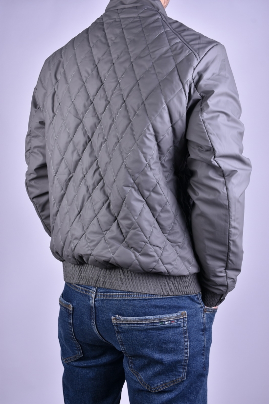 Куртка мужская из плащевки (цв.серый) демисезонная"ATE" Размеры в наличии : 46, 50 арт.A-801