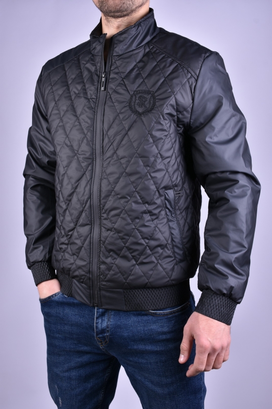 Куртка чоловіча з плащової тканини (кол. чорний) демісезонна "ATE" Розміри в наявності : 46, 48 арт.A-801