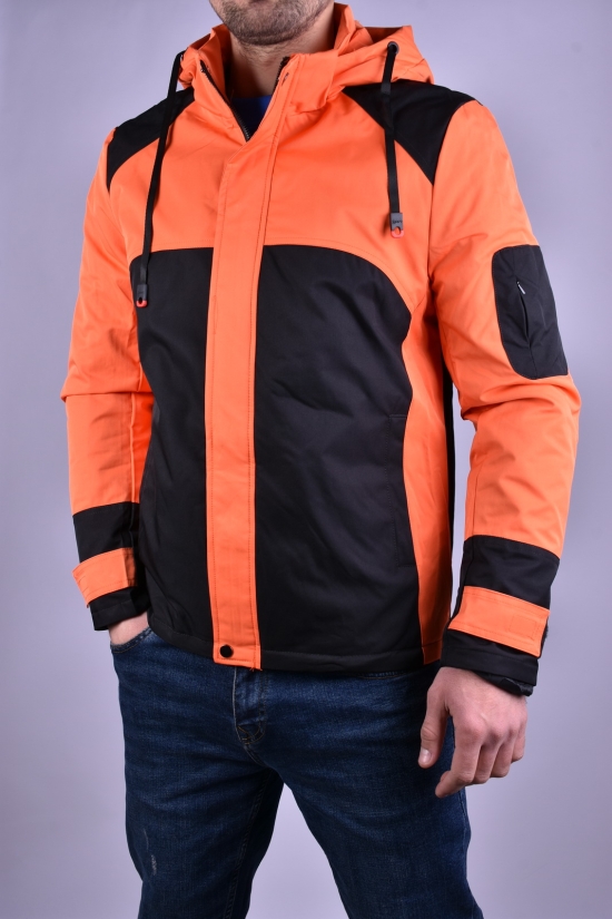 Куртка чоловіча з плащової тканини (кол. помаранчевий) демісезонна "ATE" Розміри в наявності : 44, 46, 48 арт.8887